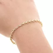 Belcher chain 4.6 mm - Gold plated 3 microns x20cm