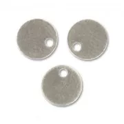 Smooth sequins 8mm Old silver tone x10