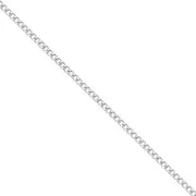Filed Curbed Chain 1.2 mm in Silver 925 x50cm