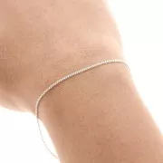 Filed Curbed Chain 1.2 mm in Silver 925 x50cm