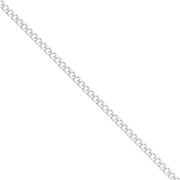 Filed Curbed Chain 1.5 mm in Silver 925 x50cm|raw }}