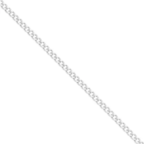 Filed Curbed Chain 1.5 mm in Silver 925 x50cm