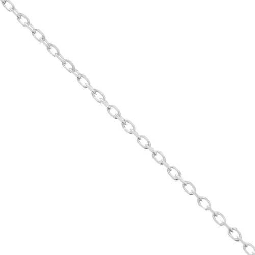 1.3mm 925 Sterling Silver Cable chain x50cm