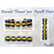 7x5mm Glass beads Samos® by Puca® - Opaque Jonquil Capri Gold x10g