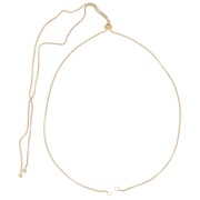 Stainless steel 304L Adjustable Venetian mesh necklace for connectors - Gold x70cm|raw }}