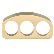 12x3mm 304 Stainless Steel slider bead for 3 x 3mm cords - Gold Tone x1