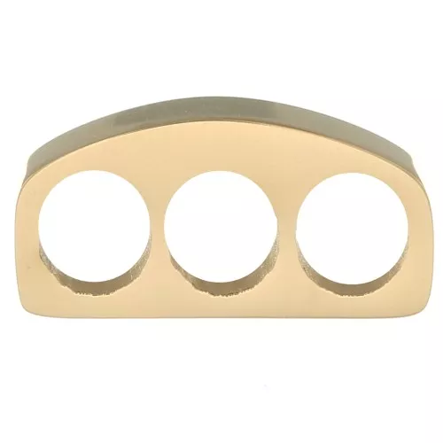 12x3mm 304 Stainless Steel slider bead for 3 x 3mm cords - Gold Tone x1
