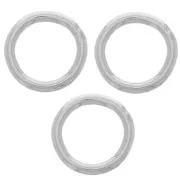 5x0.7mm Stainless steel 316L Closed Jump rings x25