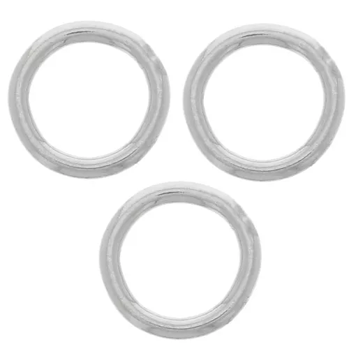 5x0.7mm Stainless steel 316L Closed Jump rings x25