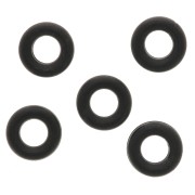 Oval bead 6mm Black x10|raw }}