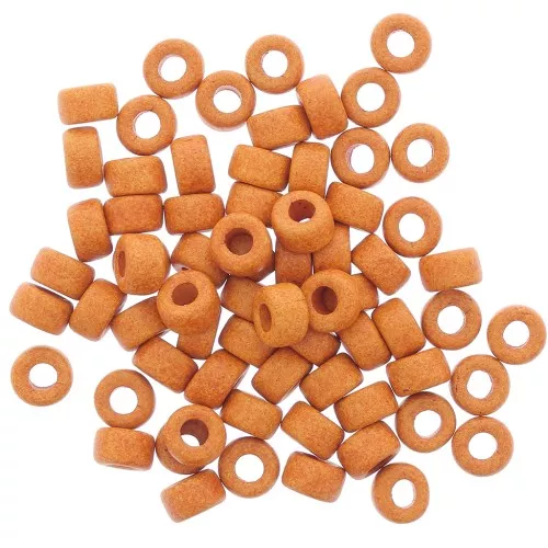 9x5.5mm Heishi style ceramic round beads - Mustard mat x20