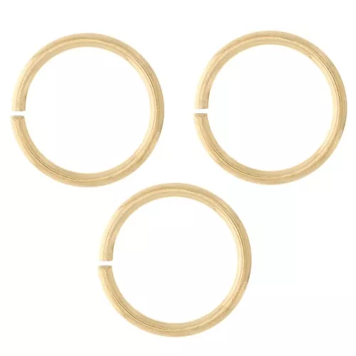 10x1mm Gold Stainless Steel 316L Open Jump Rings x10