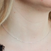 Trace mirror chain 1.4 mm - 925 Sterling Silver x42 cm