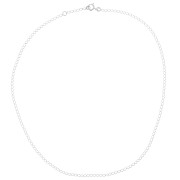 Filed Chain Rombo Choker 2.2 mm - Silver 925 x42 cm|raw }}