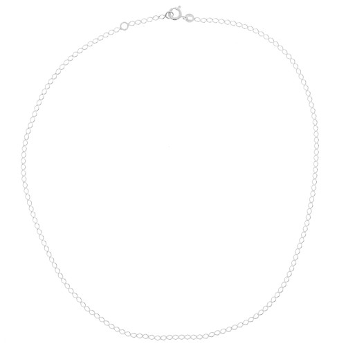 Filed Chain Rombo Choker 2.2 mm - Silver 925 x42 cm