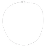 1.6mm 925 Sterling Silver Cable mesh rectangular chain x42 cm