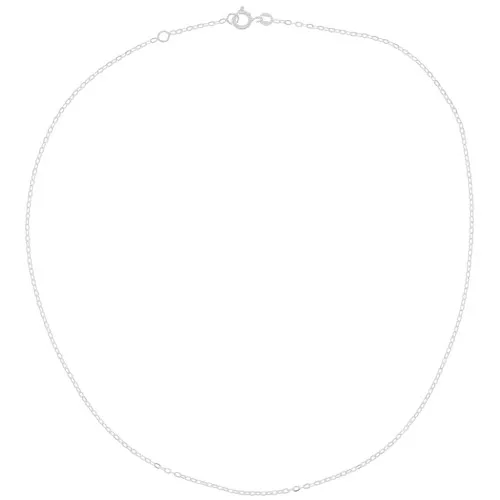 1.6mm 925 Sterling Silver Cable mesh rectangular chain x42 cm