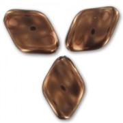 Twisted pearly pearls 19x13mm Maroon x10|raw }}