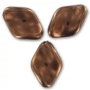 Twisted pearly pearls 19x13mm Maroon x10