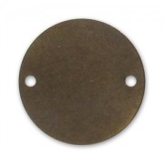 Smooth finish spacer 2 holes 25mm Bronze tone x1|raw }}