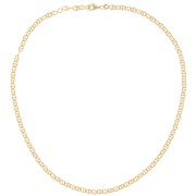 3.9 mm Round Marine Mesh Choker - 3 Microns Gold Plated x42 cm