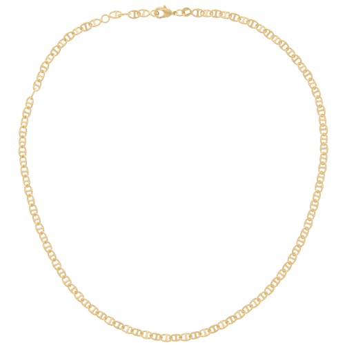 3.9 mm Round Marine Mesh Choker - 3 Microns Gold Plated x42 cm