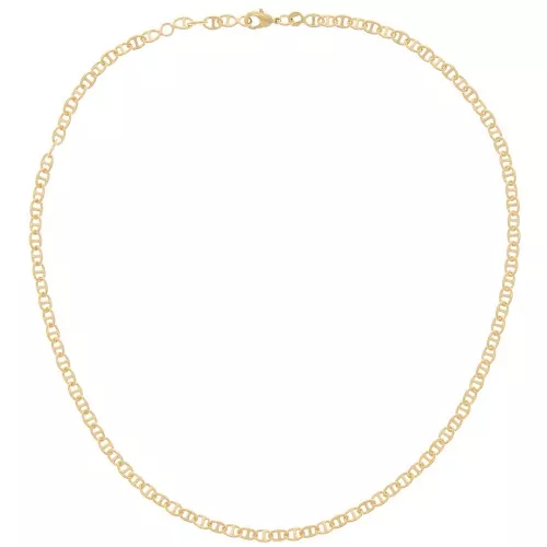 3.9 mm Round Marine Mesh Choker - 3 Microns Gold Plated x42 cm