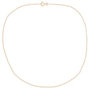 1.5mm Necklace rope mesh - Gold plated 3 microns x42 cm|raw }}