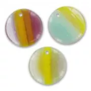 Lentils 12mm Milky Yellow x10