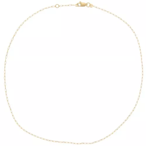 Rectangular filed mesh choker 1.5 mm - Gold plated 3 microns x42 cm