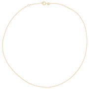 1.6mm cable chain Choker - 3 microns Gold plated x42 cm