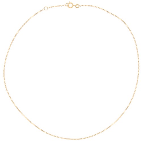 1.6mm cable chain Choker - 3 microns Gold plated x42 cm