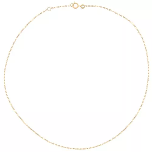 1.6mm cable chain Choker - 3 microns Gold plated x42 cm