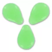 Flat drops 13x10mm Jade Opal x10