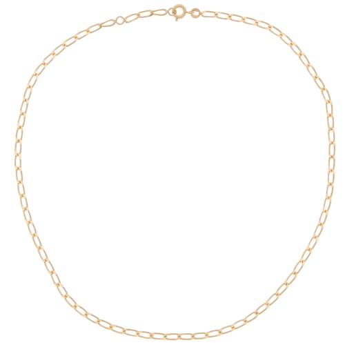 2.7mm Bilbao mesh Choker - Gold plated 3 microns x42 cm