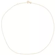 1.45mm Cable chain choker - 3 microns Gold plated x42 cm