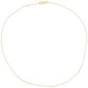 1.8mm Rectangular filed mesh choker - Gold plated 3 microns x42 cm|raw }}