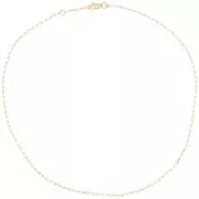 1.8mm Rectangular filed mesh choker - Gold plated 3 microns x42 cm