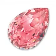 PureCrystal 4320 Pear Fancy Stone 18x13mm Rose Peach x1