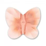 PureCrystal 5754 Butterfly 10mm Rose Peach x1