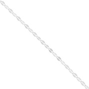 3.5mm 925 Sterling Silver Fancy mesh Chain x50cm