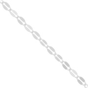 3.5mm 925 Sterling Silver Fancy mesh Chain x50cm
