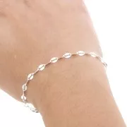 3.5mm 925 Sterling Silver Fancy mesh Chain x50cm