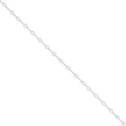Chain Fancy with cubes 2 mm in Silver 925 x50cm