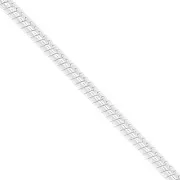 Serpentine Chain 1.1 mm in Silver 925 x50cm