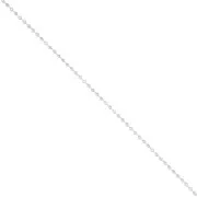 0.95 mm Diamond Ball Chain in Silver 925 x50cm
