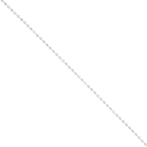 0.95 mm Diamond Ball Chain in Silver 925 x50cm