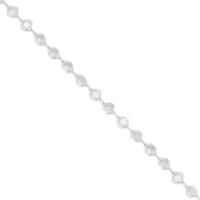 0.95 mm Diamond Ball Chain in Silver 925 x50cm