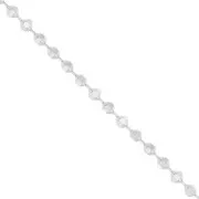 0.95 mm Diamond Ball Chain in Silver 925 x50cm