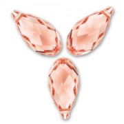 PureCrystal Drops 6010 11x5.5mm Rose Peach x4